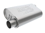 Borla CrateMuffler SBC 283 / 327 / 350 2.5 inch Offset/Center 14in x 4.35in x 9in Oval Muffler for offroad performance upgrades.