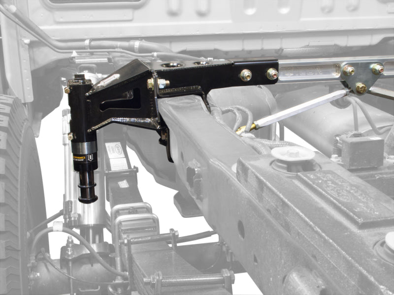 ICON 10-14 Ford Raptor Rear Hydraulic Bump Stop Kit installed