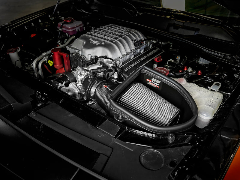 aFe Magnum Force Stage-2 Track Series Carbon Fiber AIS w/Pro Dry S Media-18 Dodge Challenger V8-6.2L Secondary image