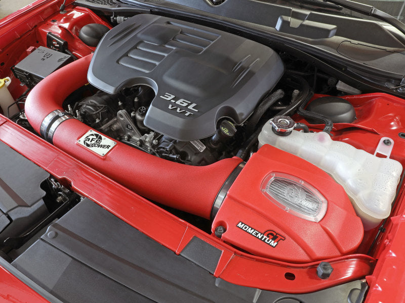 aFe Momentum GT Dry S Stage-2 Intake System 11-15 Dodge Challenger/Charger V6-3.6L (Red) Secondary image