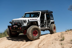 Body Armor 4x4 2018+ Jeep Wrangler JL Gladiator JT Tube Doors Front Pair on offroad paths.