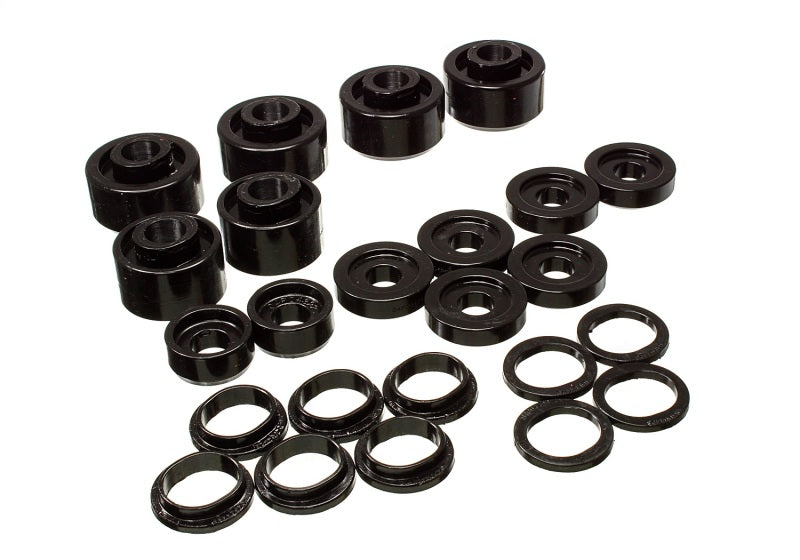 Energy Suspension 2005-07 Ford F-250/F-350 SD 2/4WD Reg Cab Body Mount Set - Black for suspension lift kits and offroad parts.