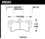 Hawk 07-10 Audi Q7 3.6L/4.2L / 03-07 Porsche Cayenne 4.5L / 04-07 VW Touareg Performance Ceramic Str brake pad dimensions