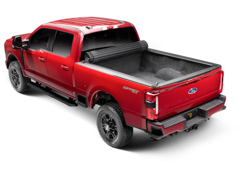 BAK 17-23 Ford Super Duty Revolver X4s 6.10ft Bed Cover on red truck