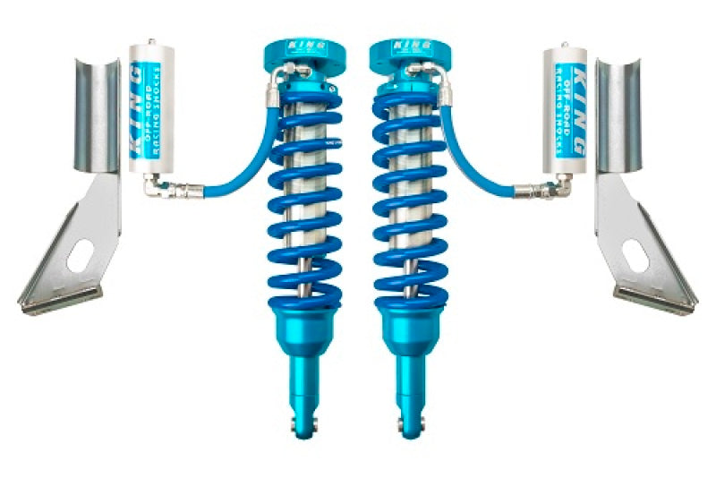 King Shocks 2010+ Toyota FJ Front 2.5 Dia Coilover Remote Reservoir Shock (Pair) for performance offroad parts. Main image