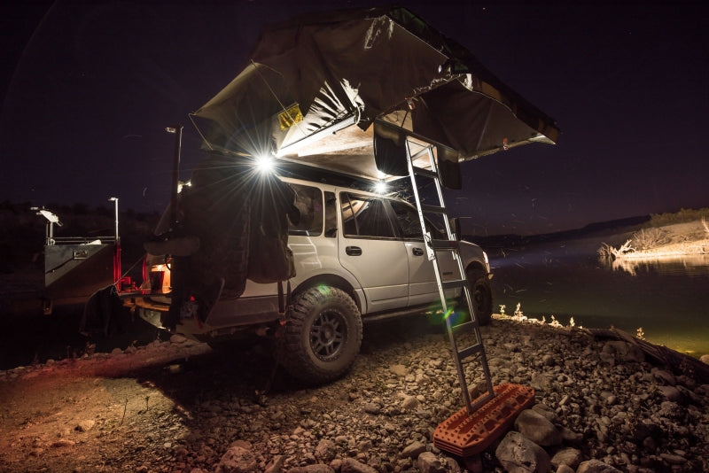 KC HiLiTES C-Series C2 LED 2in. Backup Area Flood Light 20w (Pair Pack System) - Black on an offroad vehicle.