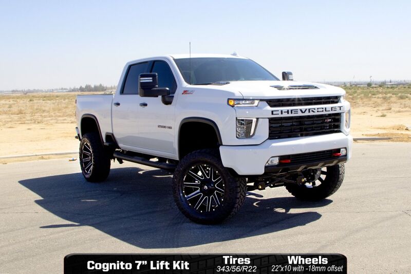 Cognito 20-24 Chevy/GMC Silv/Sierra 2500/3500 HD 2WD/4WD 7in Std Lift Kit w/ Fox PSMT 2.0 Shocks Secondary image