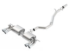 Borla 2015 Volkswagen Golf-R 2.0L Turbo S-Type CB Exhaust system with polished tips.