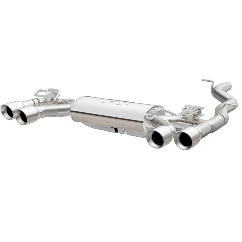 MagnaFlow Sys C/B 2015-2017 Volkswagen Golf R 3in Polished SS Quad Tip Split Rear Exit Secondary image