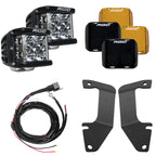 Rigid Industries 14-20 Toyota Tundra A-Pillar Light Kit w/D-SS Flood with brackets and wiring