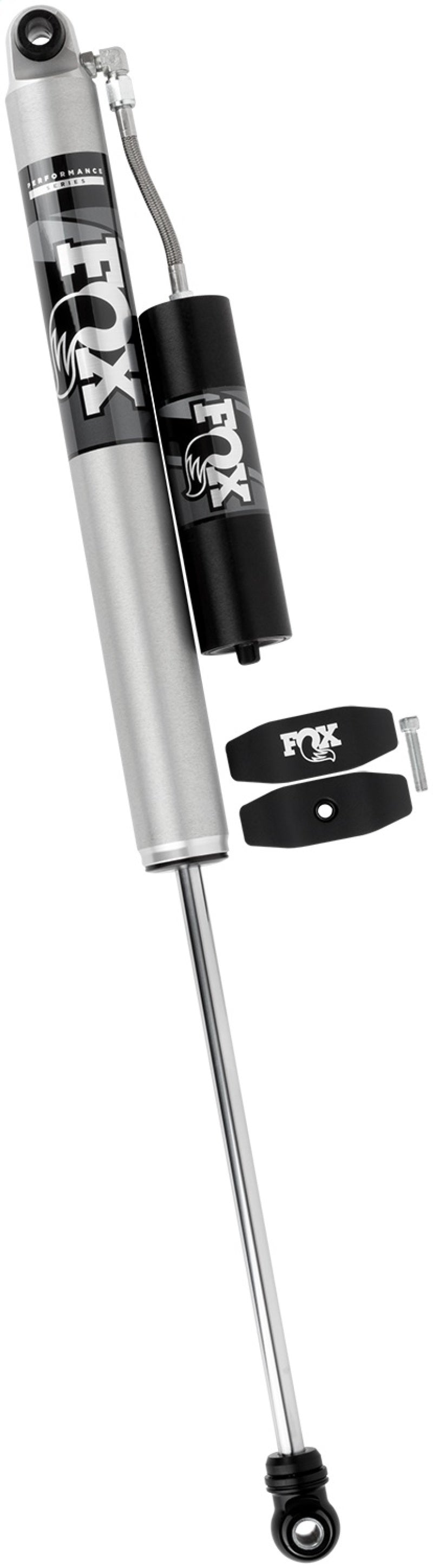 Fox 17-18 Ford F250 2.0 Perf Series Smooth Body Remote Res. Rear Shock - 4-6in Lift for offroad performance upgrades