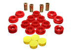 Energy Suspension 02-04 Acura RSX (includes Type S) Red Rear Control Arm Bushing Set components