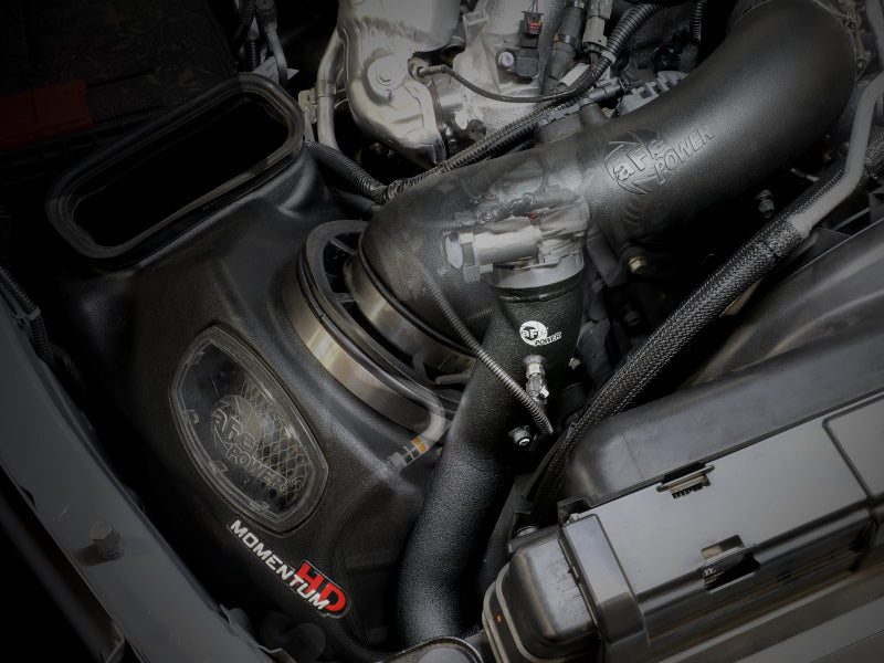 aFe 2024 GM Diesel Trucks V8 6.6L L5P BladeRunner 3.5in Aluminum Cold Charge Pipe - Black Secondary image