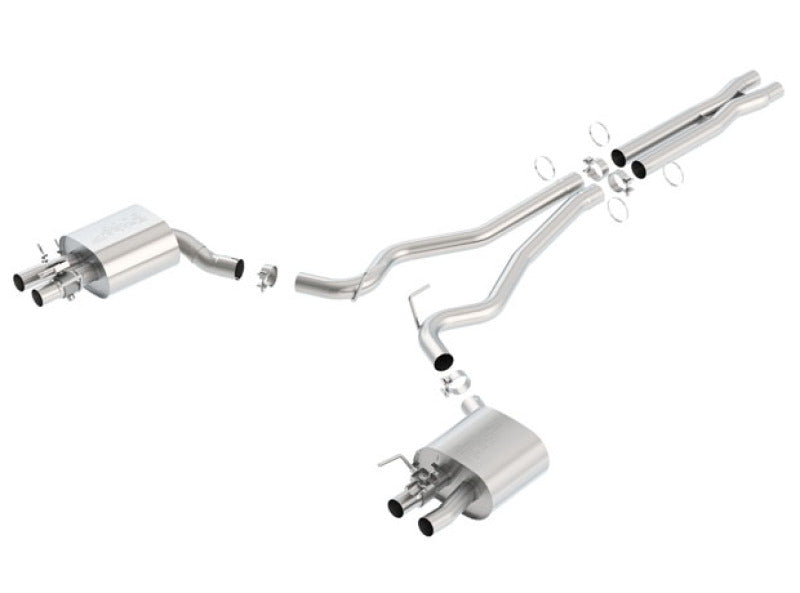 Borla 15-16 Ford Mustang Shelby GT350 5.2L ATAK Cat Back Exhaust (Uses Factory Valence) components