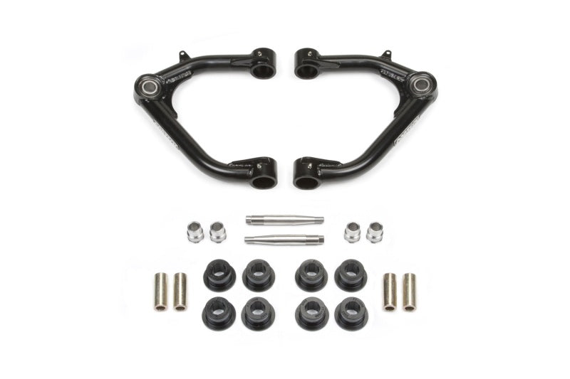 Fabtech 07-18 GM C/K1500 w/OE Forged UCA 0-6in Uniball Upper Control Arm Kit components and hardware