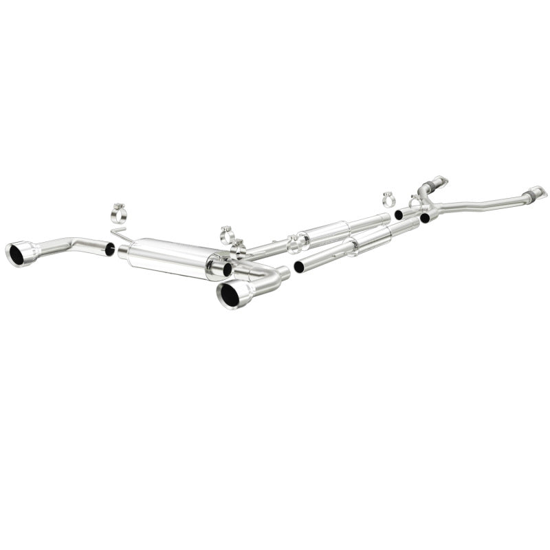MagnaFlow 14 Infiniti Q50 V6 3.7L Cat-Back Polished Stainless Tips Dual Split Rear Exit Exhaust Secondary image