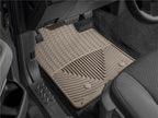 WeatherTech 07+ Volvo S80 Front Rubber Mats - Tan installed