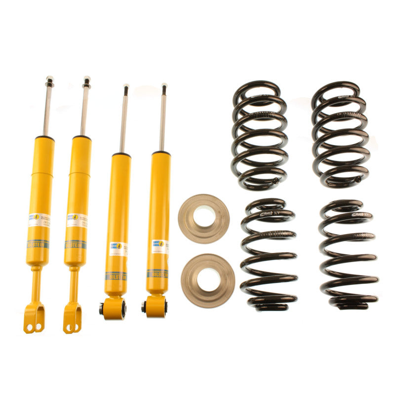 Bilstein B12 2003 Audi A4 Quattro Base Front and Rear Complete Suspension Kit components