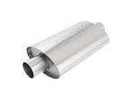 Borla XR-1 Racing Sportsman 2 1/2 inch Outlet / 2 1/2 inch Inlet 12in Case Oval Muffler for offroad performance upgrades