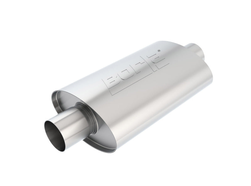 Borla XR-1 Racing Sportsman 2 1/2 inch Outlet / 2 1/2 inch Inlet 12in Case Oval Muffler for offroad performance upgrades