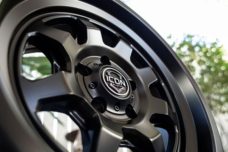 ICON Nuevo 17x8.5 / 6x5.5 / 25mm Offset / 5.75in BS - Satin Black Wheel Secondary image