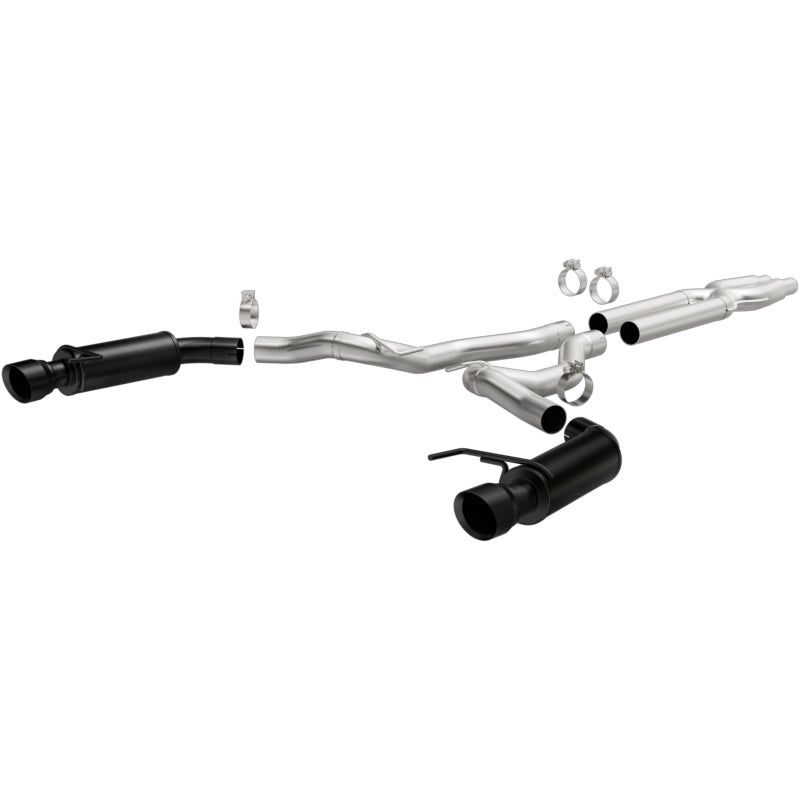 MagnaFlow Cat-Back 15-16 Ford Mustang 5.0L V8 Competition SS 3in Dual Split Rear 4.5in Black Tips Secondary image