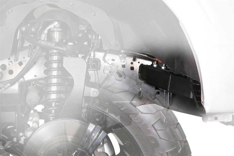 Fabtech 2021 Ford F-150 Intrusion Beam Kit close-up view of suspension