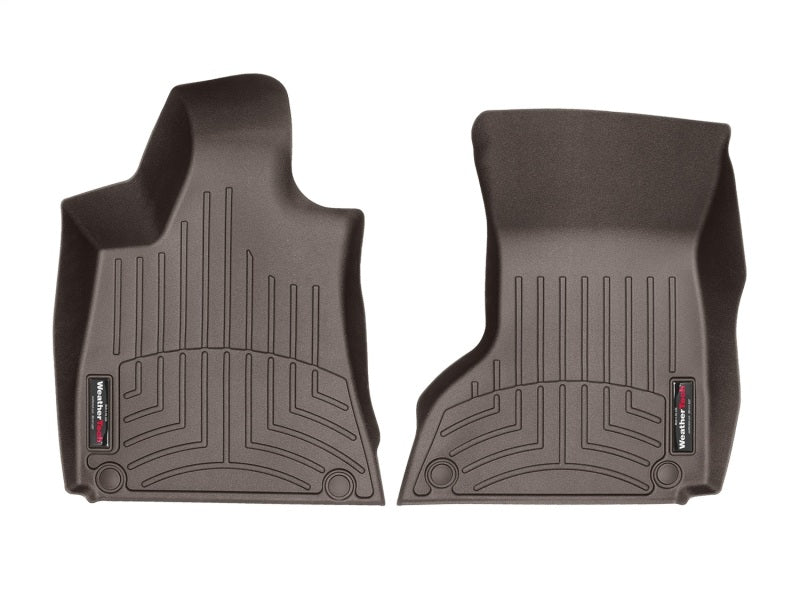 WeatherTech 2016+ Maserati Quattroporte Front FloorLiner - Cocoa (2 Grommet Style) Secondary image