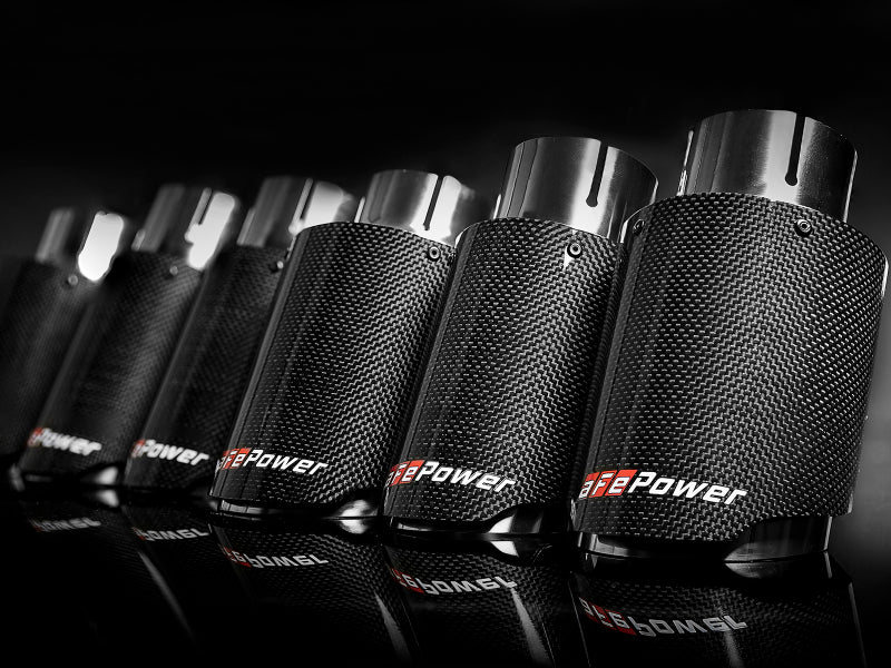aFe MACH Force-Xp Universal Exhaust Tip 2-1/2 IN Inlet x 3-1/2 IN Outlet X 7 IN L Secondary image