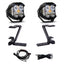 Baja Designs 23-24 Ford F250/F350 Super Duty LP4 A-Pillar Light Kit components including lights, mounts, and wiring.