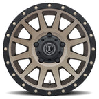 ICON Compression 17x8.5 5x150 25mm Offset 5.75in BS 110.1mm Bore Bronze Wheel for offroad performance upgrades.