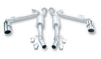 Borla 99-04 Ford Mustang SVT Cobra Aggressive SS Catback Exhaust system with stainless steel tips and clamps.