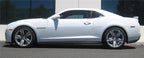 Eibach Pro-Kit for 10-12 Chevy Camaro SS Coupe/Conv 6.2L V8 / 12-13 ZL1 Coupe/Conv in white color, side view.