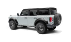 Bushwacker 2021+ Ford Bronco 4-Door Extend-A-Flares 4pc - Black on offroad vehicle