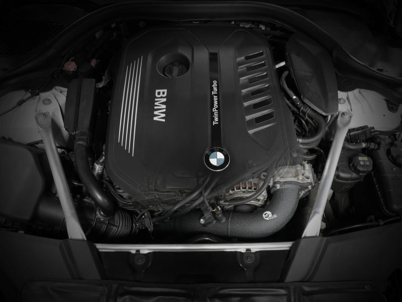 aFe 17-22 BMW 540i (G30/G31/G38) B58 L6 3.0L (t) BladeRunner 3in Aluminum Hot Charge Pipe - Black Secondary image