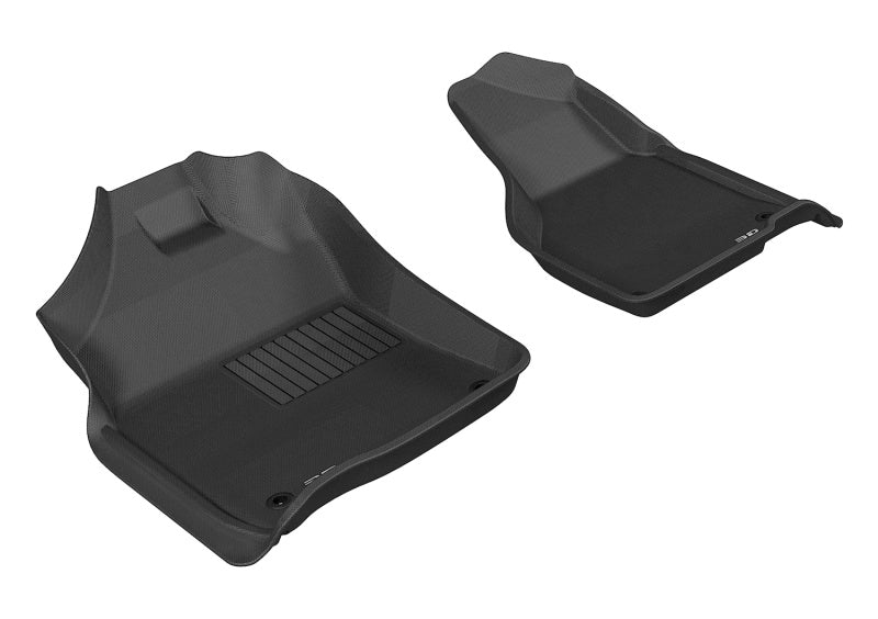 3D MAXpider 2012-2020 Dodge Ram 1500 Crew/2500/3500 Crew/Mega Kagu 1st Row Floormat - Black Main image