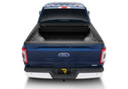 Retrax 21-22 Ford F-150 Super Crew/Super Cab (Incl. 2022 Lightning) 5.5ft Bed RetraxONE MX installed on a blue truck