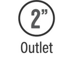 2" outlet for exhaust systems and MagnaFlow Muffler Mag SS 14X4X4 2X2 C/C
