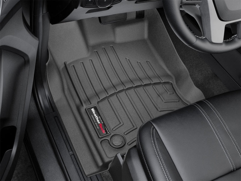 WeatherTech 2019+ Ford Ranger Supercrew Front FloorLiner - Black in vehicle interior