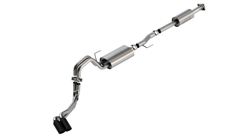 Borla F-150 2021 5.0L 4dr CC SB EC STB Lariat/KR/Pltnm/LTD 3/2.25 DSE Cat-Back Touring BLK CHR Tips exhaust system