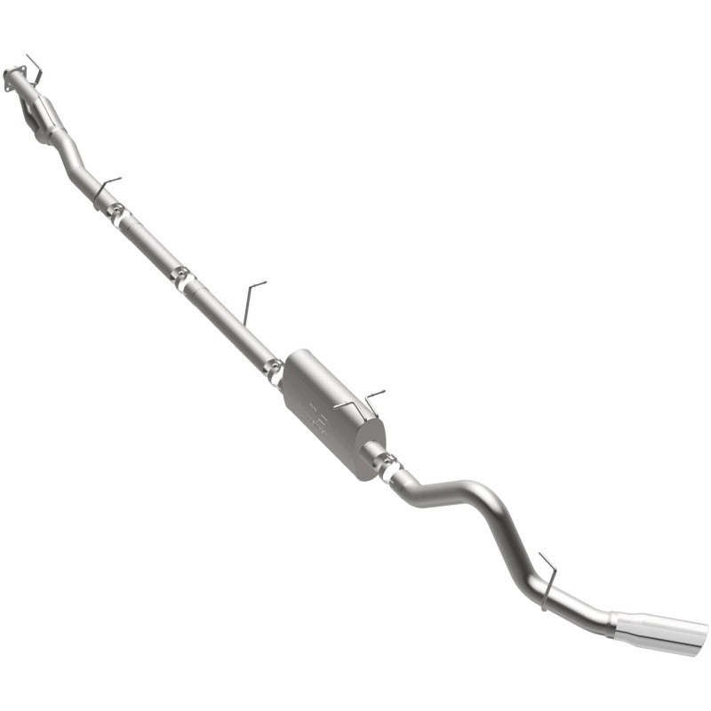 MagnaFlow Sys C/B 11-15 Ford Super Duty F250 6.2L EC CC, SS 3.5in Single Rear Pass Side Ext 5in Tip exhaust system