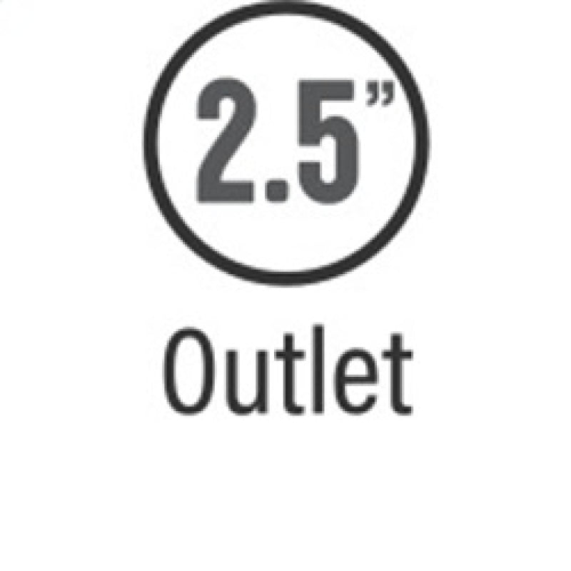 2.5-inch outlet for MagnaFlow Muffler Mag SS 14X4X9 2.5 D/D performance exhaust
