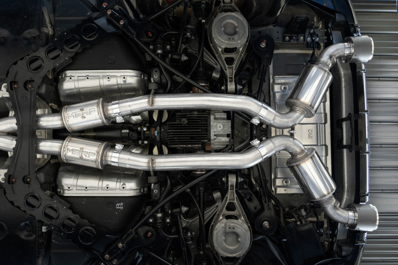 MBRP 23-24 Nissan Z 3.0L Armor Pro T304 Stainless Steel 3in Cat-Back Dual Rear Exit w/ 5in OD Tips Secondary image