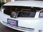 WeatherTech 04+ Nissan Quest Stone and Bug Deflector - Dark Smoke on white Nissan vehicle