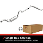 MagnaFlow BRE Exhaust Kit 05-07 Grand Caravan Town & Country with included components in a box.