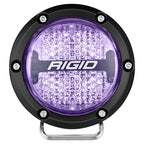 Rigid Industries 360-Series 4in LED Off-Road Diffused Beam - RGBW Backlight (Pair) for offroad lighting and electrical