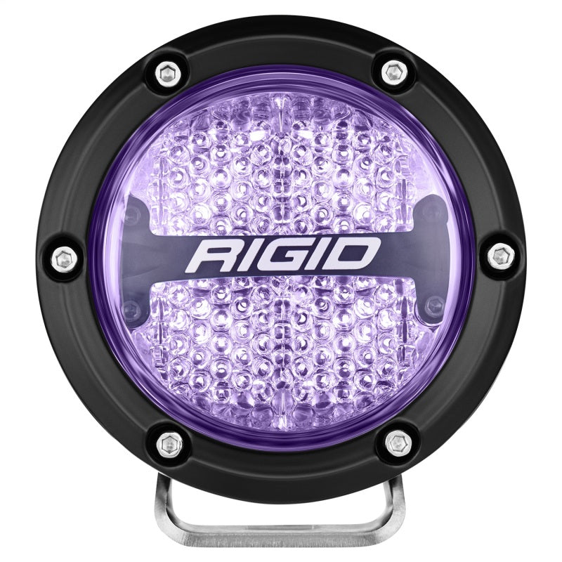 Rigid Industries 360-Series 4in LED Off-Road Diffused Beam - RGBW Backlight (Pair) for offroad lighting and electrical