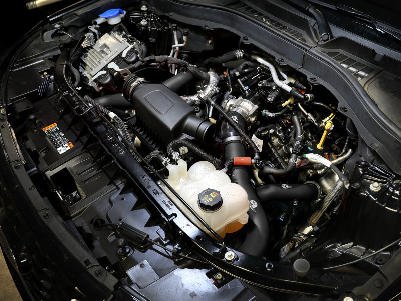 aFe 20-23 Ford Explorer ST V6 3.0L (tt) BladeRunner 2-3/4in Aluminum Cold Charge Pipe - Black Secondary image