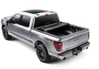 BAK 2021+ Ford F-150 Regular Super Cab & Super Crew (4 Door) BAKFlip G2 6.5ft Bed Cover installed on silver truck