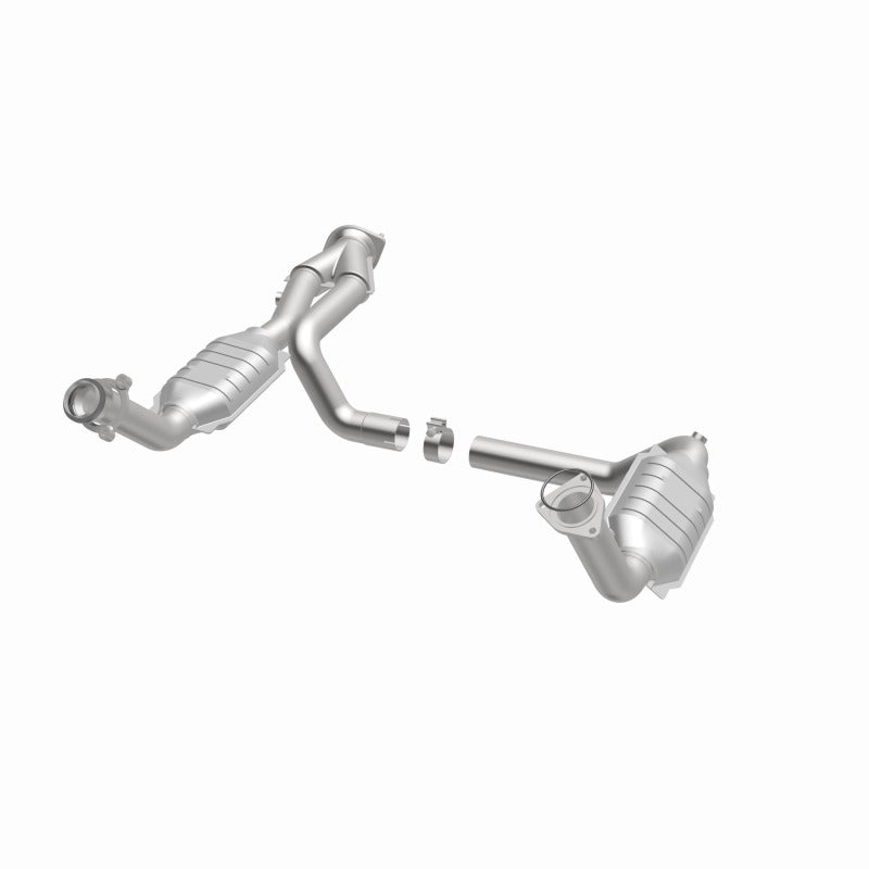 MagnaFlow Conv DF 02-06 Cadillac Escalade / 02-06 Chevy Avalanche 5.3L Dual Conv Y-Pipe Assembly 2WD, stainless steel exhaust part